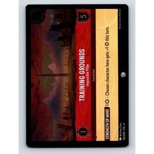 Training Grounds Impossible Pillar Rarity Red Disney Lorcana Enigmatic